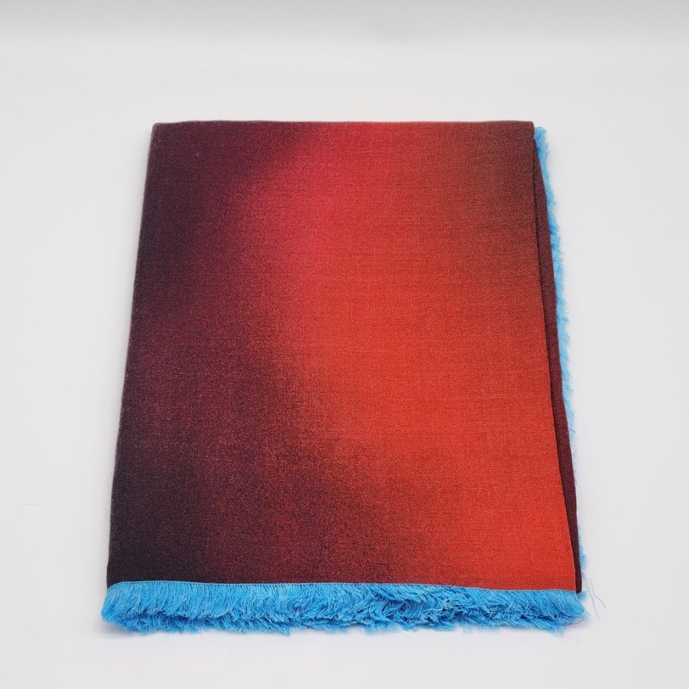 Louis Vuitton LV Logo Multicolor Silk/Wool Blanket Scarf | MP1746 | NEW - Picture 3 of 5